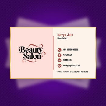 Carte de visite – recto (face) uniquement