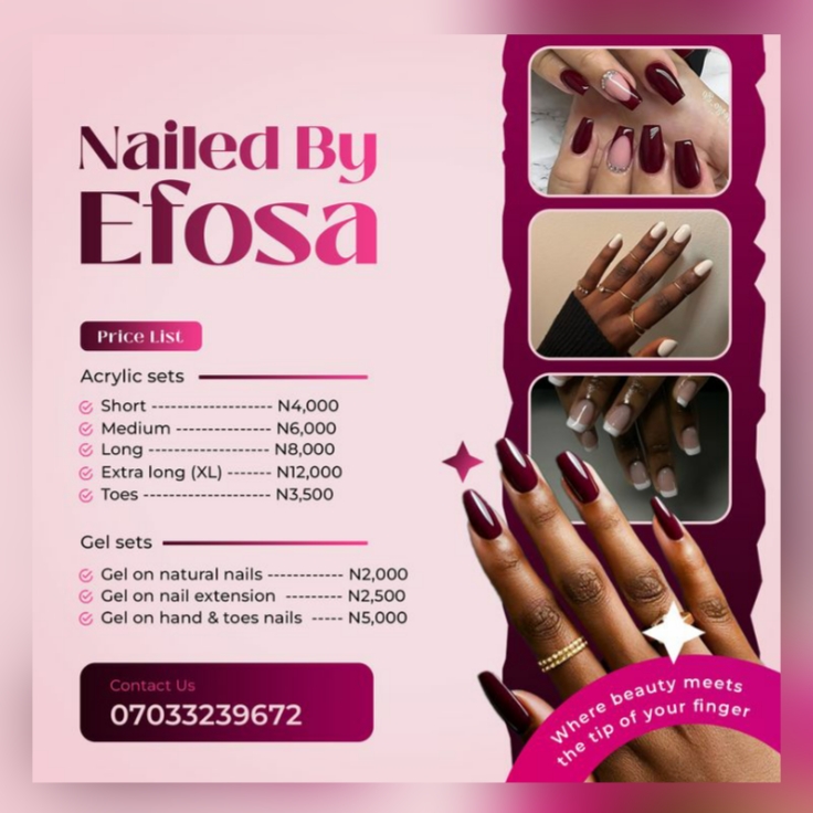 Affiche pour onglerie - manicure et pédicure – Image 3